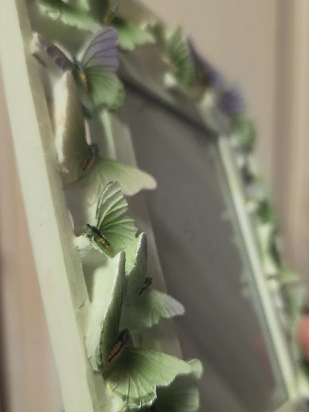 Butterfly Accent Picture Frame - Green and Lavender4×6